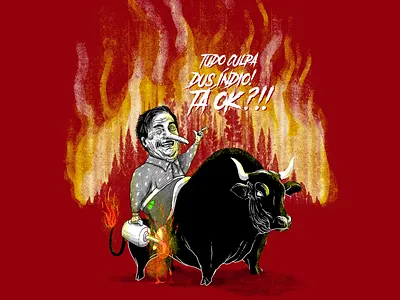 Fault!!!! brazil bull bulls illustration tattoo