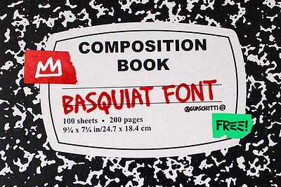 Basquiat - Free Hand Drawn Font design display font free free font freebie illustration logo type typeface vintage