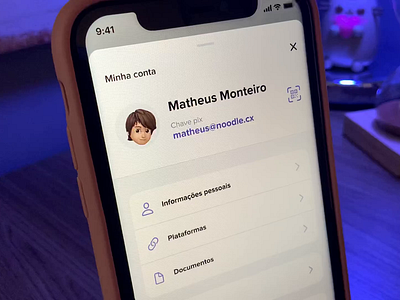 Animated memoji profile page 3d animoji apple card clean light memoji preferences profile settings ui