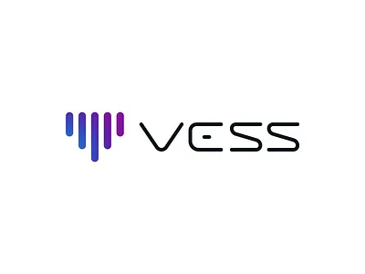 VESS Dynamic Logo animation branding dynamic dynamic branding futuristic heart linework logo minimal soundwaves
