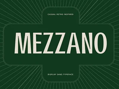 Mezzano - Casual Retro Display Font design display font free free font freebie illustration logo type typeface vintage