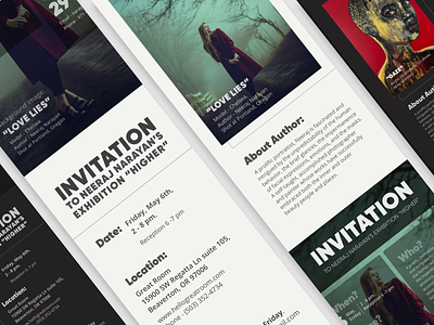 Email Invitation Design branding concept design graphic design sketch ui vector