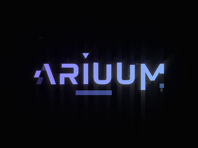 Ariuum - Logo Animation 2d 2d animation ae after effects alexgoo animated logo animation brand animation branding glitch glow intro logo logo animation logo reveal motion motion design motion graphics reveal typogaphy