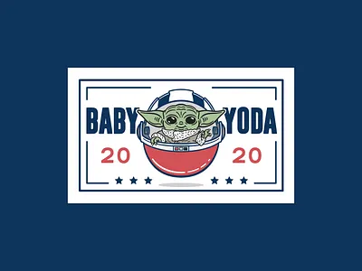 The Presidential Debate 2020 (Bumper Stickers) 2020 adobe baby yoda badge biden bumper sticker dump illustrator logo president starwars sticker typography vp yoda