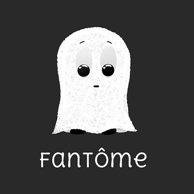 Fantome branding design illustration logo minimal typo typographic typography