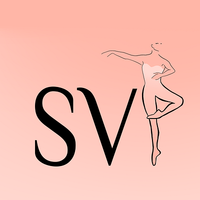 Danseuse branding design illustration logo minimal