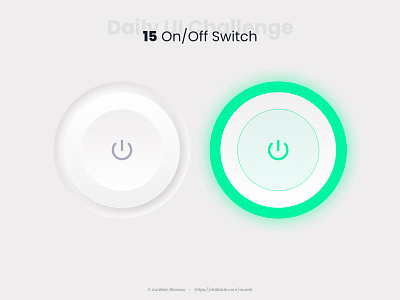 On/Off Switch - Daily UI 015 dailyui dailyuichallenge design neumorphism neumorphism ui toggle ui ui design