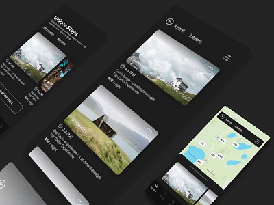 Airbnb App Redesign Challenge app appointment booking branding dark mode hotel app map minimal redesign concept tracking app travel app trip trip planner ui ux