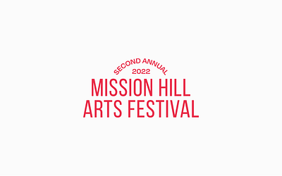 Logo for the Mission Hill Arts Festival art badge boston branding festival local logo music typography