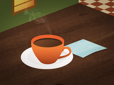 Coffee Shop Sunrise affinity designer affinity photo breakfast coffee coffee shop coffeelover colors creativity cup diner happy inspiration isometric art mood morning photo edit vector art wall art