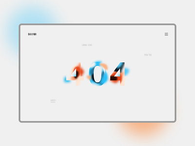 Daily UI #008 | 404 page 008 404 404page dailyui dailyui008 minimal page ui ux web website