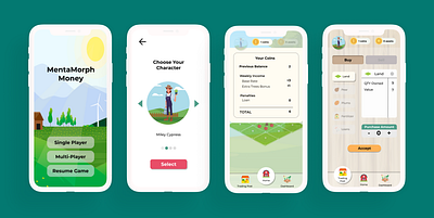 MentaMorph Overview flat game ui ux