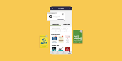 HUB for Libraries app design flat ui ux