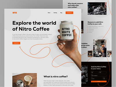 Coffee Lovers Website coffee store design graphic design landing typography ui website