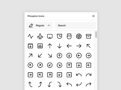 Phosphor for Figma figma icon icon design icon family icon pack icon set iconography icons plugin tools ui user interface