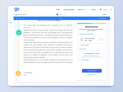 Dashboard - Doc Signature admin dashboard app clean design interface legal legaltech minimal ui ux web