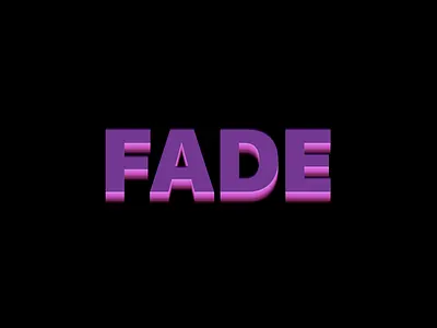 Fade 2 3d type css css3 generative pink purple shadow typography