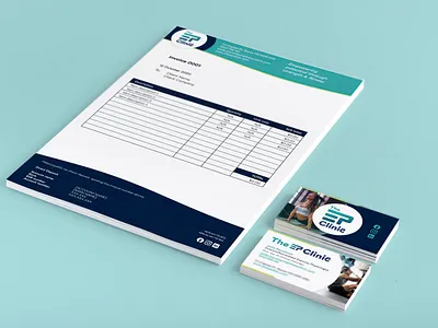 The EP Clinic corporate stationery design brand design brand identity brand identity design branding corporate branding corporate id corporate stationery exercise brand exercise branding fitness brand fitness branding stationery design