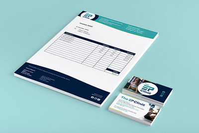 The EP Clinic corporate stationery design brand design brand identity brand identity design branding corporate branding corporate id corporate stationery exercise brand exercise branding fitness brand fitness branding stationery design