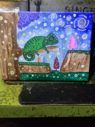 el camaleon dibujante dibujo dibujos pintura