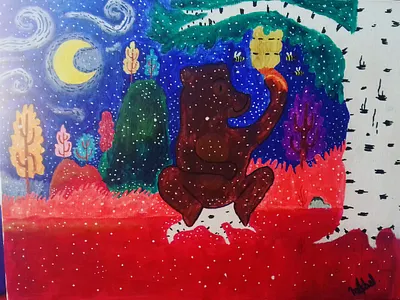 el oso romegildo artwork dibujante dibujo dibujos illustration pintura