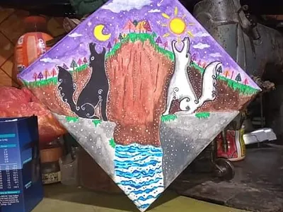 Sköll y Hati art artwork dibujante dibujo dibujos illustration pintura