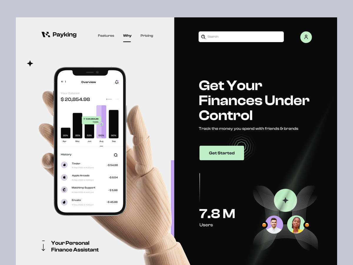 Example of Website & Landing Page Concept Design