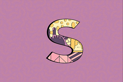 S for Sorvete 36daysoftype child flatdesign icecream inktober letter lettering lettering artist minimal retro type type art typedesign typography