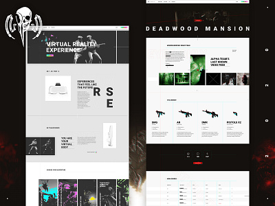 Sandbox Virtual Reality - Mocktober 2020 design halloween layout mocktober sandbox spooky typography ux virtual reality vr web design zombies