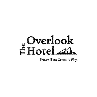 The Overlook Hotel (The Shining) adobe illustrator design distressed halloween horror illustrator logo mountain logo retro retro logo rustic spooky the overlook hotel the shining vintage