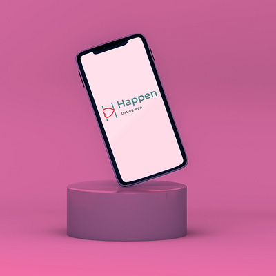 Happen(Dating App) branding logo