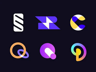 Logo collection app logo brand identity branding c logo cryptocurrency fintech gradient logo letterform logo logo collection logo design logo designer logofolio logos minimal logo q logo r logo simple logo tech logo transparency