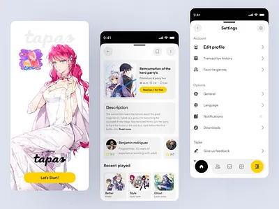 Comic Mobile App Exploration app design article cartoon comic app comic book comics design design application illustration ios manga manga design mobile app mobile ui newsfeed ui ui mobile app uiux uiux design ux