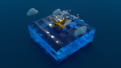 Simulate the ocean animation c4d ui