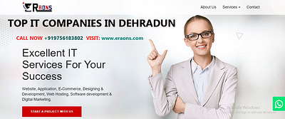 TOP IT COMPANIES IN DEHRADUN best it company in dehradun best it company uttarakhand best website design era of softwares eraons it companies in dehradun