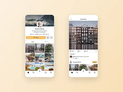 Social App app design mobile app ui