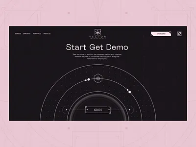 Vector corporate agency dailyui experience interaction promo typogaphy ui ux web design website