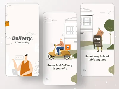 Delivery & Table Booking app design branding dribbble food food and drink food app food illustration foodie foodies illustration illustration art illustrations illustrator ofspace ofspace agency ui