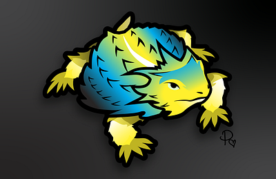 Horned Toad - Vector Graphic adobe design graphic design horned illustration illustrator logo native navajo peshlove toad vector
