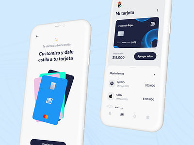 Finance Mobile App Concept card colors credit card design minimal minimalist pay payment ui ui design user interface wallet