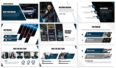 Fortuna – Automotive Presentation Template business presentation finance keynote template lookbook minimal pitchdeck powerpoint template presentation simple slides