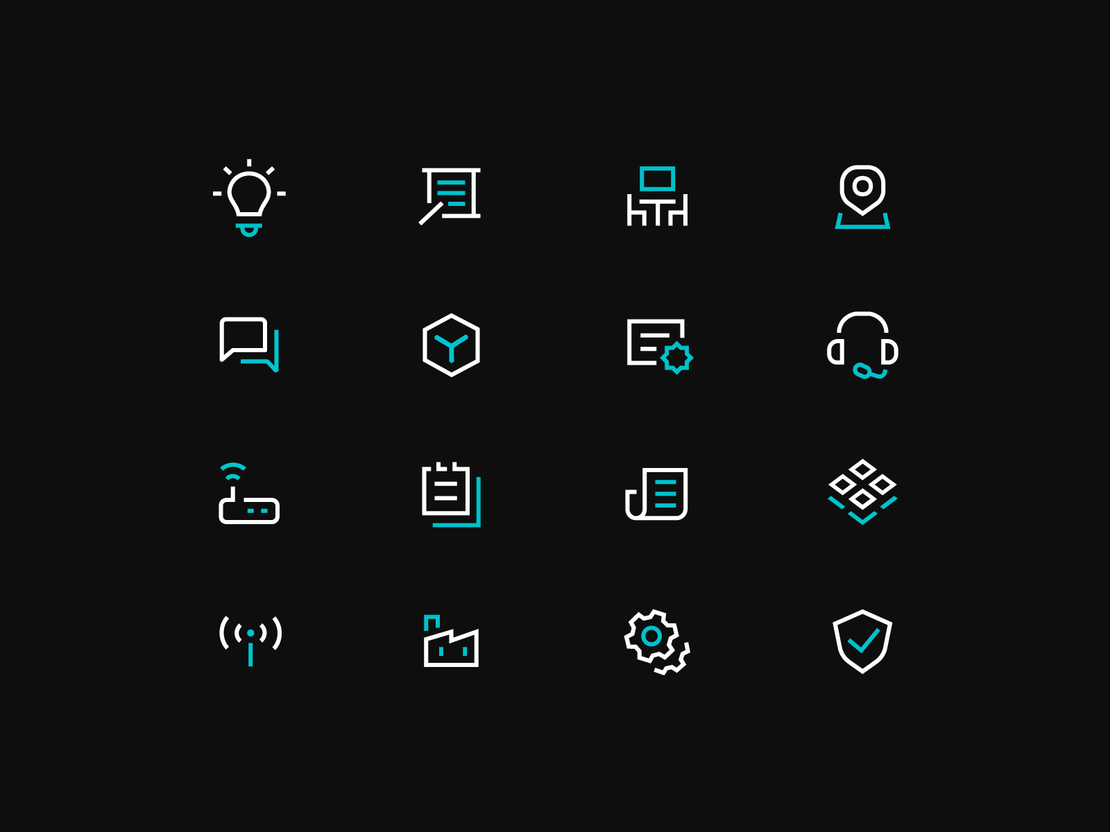 Icon Design for IT Service Brand by Reza Moradi for Obtic™ on Dribbble