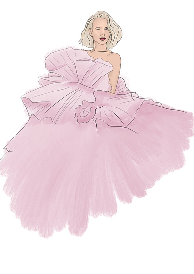 fashion illustration actors app illustration procreate