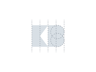 KB monogram icon geometry branding geometry icon identity design logo monogram