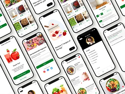 VEGANXZER - Case Study adobexd app app case study branding case study delivery app delivery app case study design illustration minimal mobile ux mobile wireframes mockup prototype recipe of the day ui ux vegan app vegan groceries wireframe