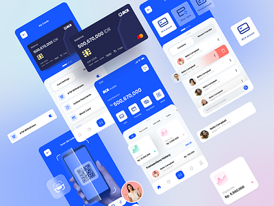 Mobile Banking BCA mobile Redesign bca design mbanking mobile app mobile banking mobile ui ui