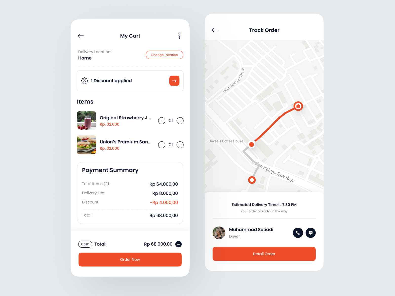 Food Order & Delivery Mobile App Concept by Rezha Aaron 🎃 for Kretya ...