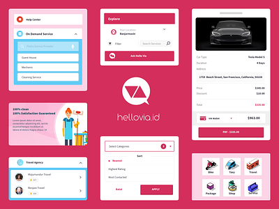 Service On Demand App - UI Elements app app design minimalist service app ux design