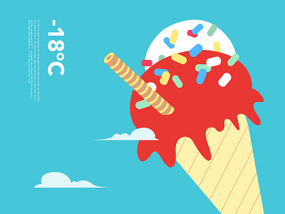 ice cream illustration paintings