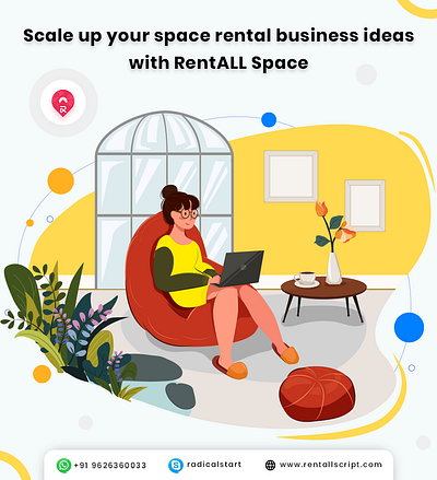 Ready to scale up your space rental business? design graphic design icon illustration vector